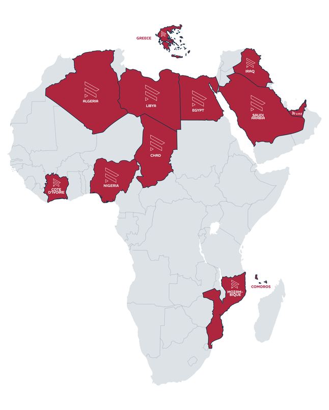 Rowad across Africa and the Middle East